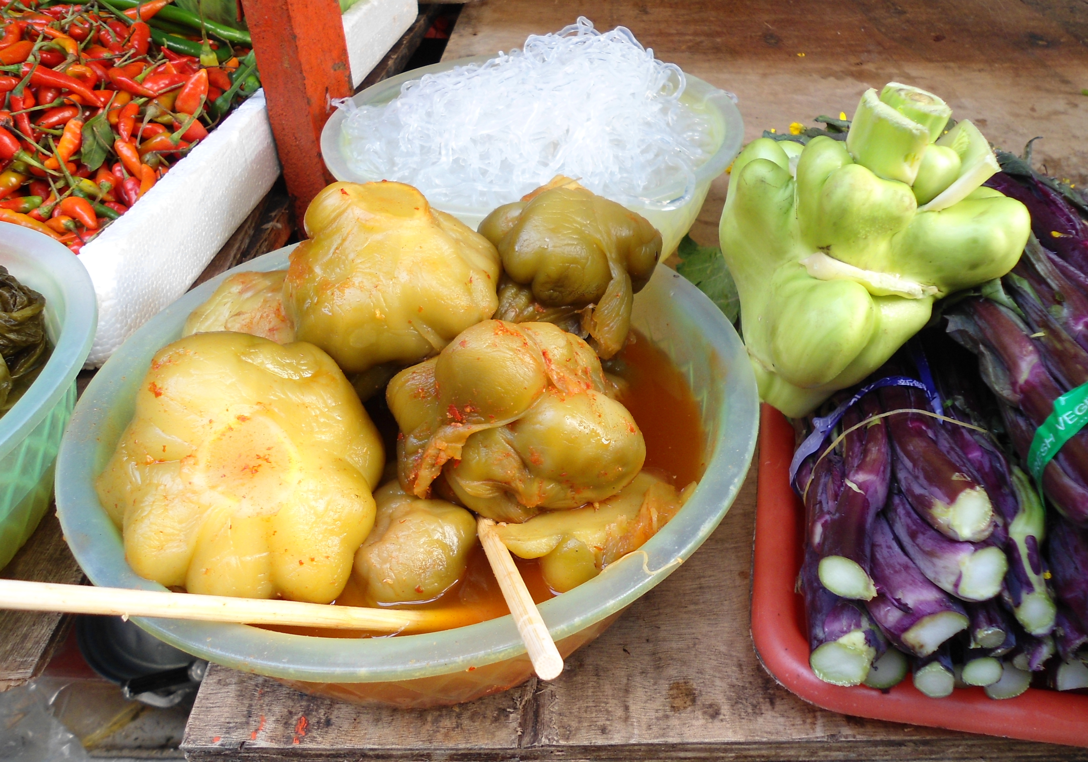Bok Choy stem identification view